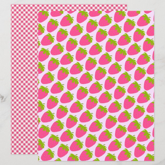 Strawberry Pink Gingham (Vorne/Hinten)