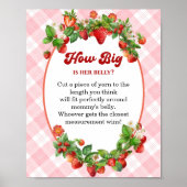 Strawberry Pink Gingham Bly Size Showspiel Poster (Vorne)