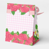 Strawberry Pink Gingham Geschenkschachtel (Rückseite)