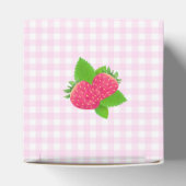Strawberry Pink Gingham Geschenkschachtel (Oben)