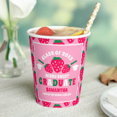 Strawberry Pink Graduation Party Pappbecher