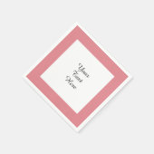 Strawberry Pink High End Solid Color Serviette (Ecke)