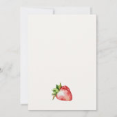 Strawberry Pink Margarita Cocktail Paare Dusche Einladung (Rückseite)