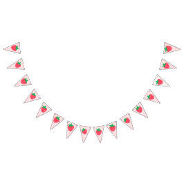 Strawberry Pink Niedlich Berry Erster Geburtstag Wimpelkette