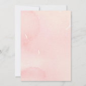 Strawberry Polka Dot 1. Geburtstag Einladung (Rückseite)