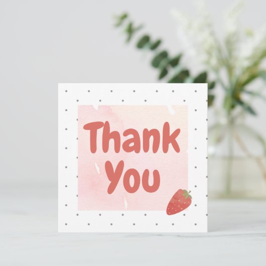 Strawberry polka dot Danke (Stehend Vorderseite)