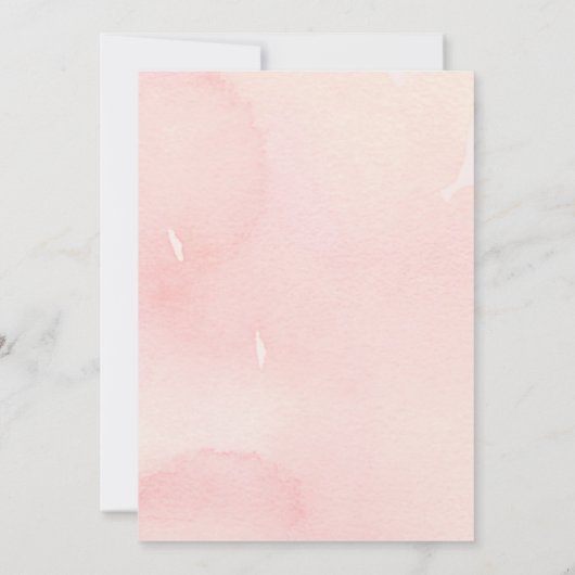 Strawberry Polka Dot ONE Einladung (Rückseite)