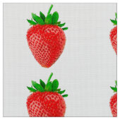 Strawberry Polyester Poplin Fabric Stoff (Nahaufnahme)