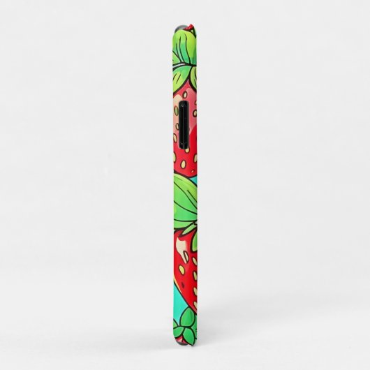 Strawberry Pop Art Pattern Case-Mate iPhone Hülle (Hinten/Rechts)