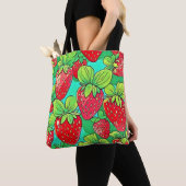 Strawberry Pop Art Pattern Tasche (Von Nahem)
