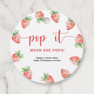 Strawberry Pop, wenn sie Pop Geschenkanhänger