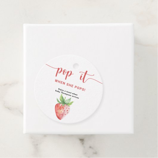 Strawberry Pop, wenn sie Pop Geschenkanhänger (Beispiel)