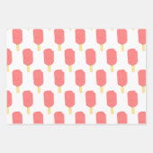 Strawberry Popsicle Niedlicher Cartoon Zeichnend Geschenkpapier Set (Vorderseite 2)