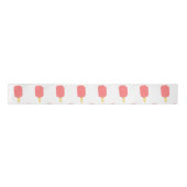 Strawberry Popsicle Niedlicher Cartoon Zeichnend Satinband (Vorderseite)