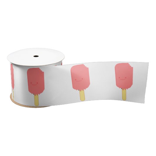 Strawberry Popsicle Niedlicher Cartoon Zeichnend Satinband (Spule)