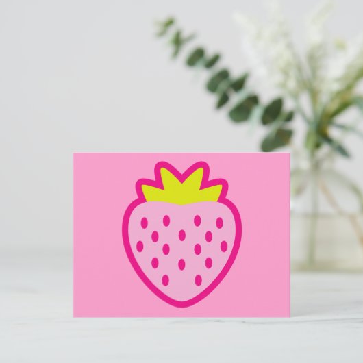 STRAWBERRY POSTKARTE (Stehend Vorderseite)