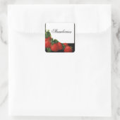 STRAWBERRY Preserve, Jam, Canning Quadratischer Aufkleber (Tasche)