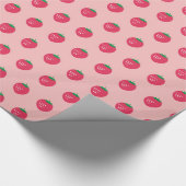 Strawberry Print Geschenkpapier (Ecke)
