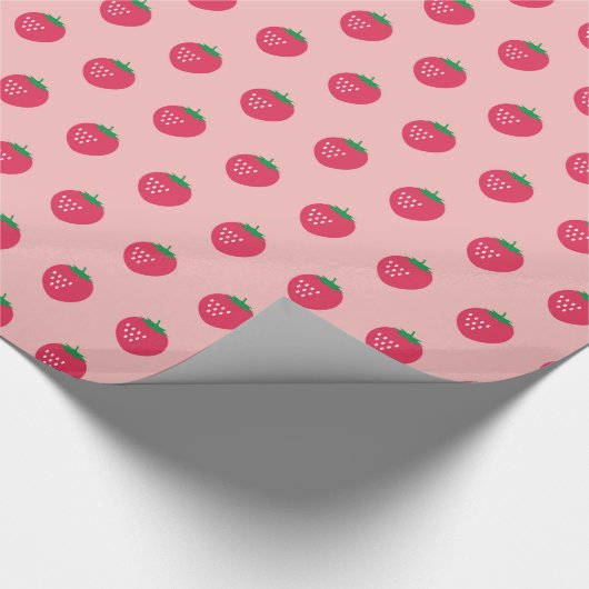 Strawberry Print Geschenkpapier (Ecke)