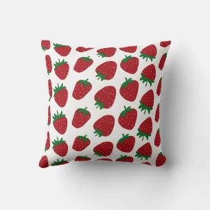 Strawberry Print Kissen