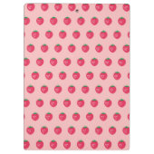 Strawberry Print Klemmbrett (Rückseite)