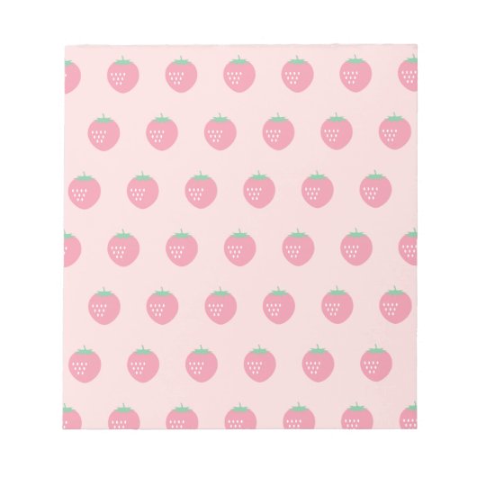 Strawberry Print Notizblock (Vorderseite)