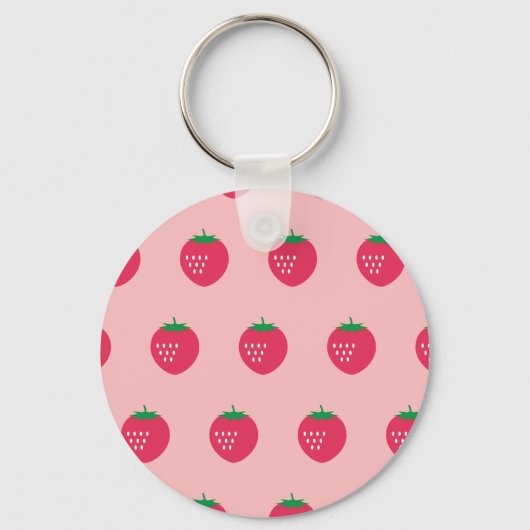 Strawberry Print Schlüsselanhänger (Vorderseite)