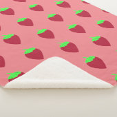 Strawberry Print Sherpadecke (3/4)