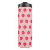 Strawberry Print Thermosbecher (Vorderseite)