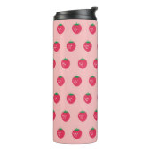 Strawberry Print Thermosbecher (Nach links gedreht)