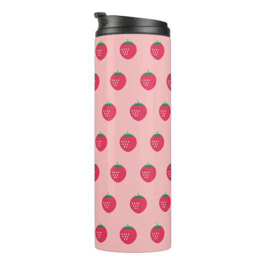 Strawberry Print Thermosbecher (Nach rechts gedreht)