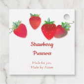 Strawberry Product String Tag Geschenkanhänger (Rückseite)