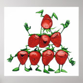 Strawberry Pyramid Poster (Vorne)