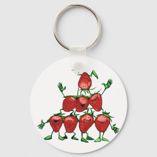 Strawberry Pyramid Schlüsselanhänger (Rückseite)