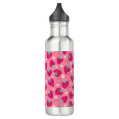 Strawberry Rainbow Daisy-Muster Edelstahlflasche (Links)