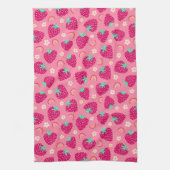Strawberry Rainbow Daisy-Muster Geschirrtuch (Vertikal)