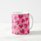 Strawberry Rainbow Daisy-Muster Kaffeetasse (VorderseiteRechts)
