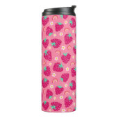 Strawberry Rainbow Daisy-Muster Thermosbecher (Nach links gedreht)