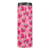 Strawberry Rainbow Daisy-Muster Thermosbecher (Rückseite)