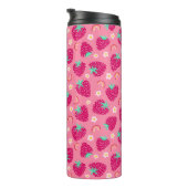 Strawberry Rainbow Daisy-Muster Thermosbecher (Nach rechts gedreht)