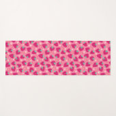 Strawberry Rainbow Daisy-Muster Yogamatte (Vorderseite (Horizontal))