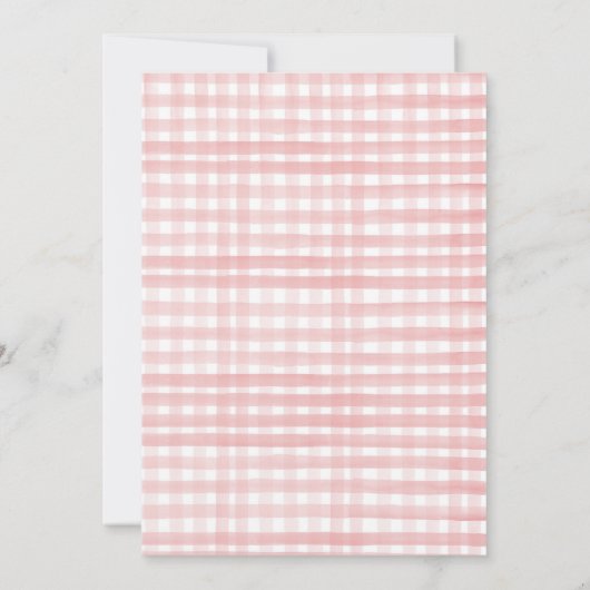 Strawberry Raspberry Berry Erster Geburtstag Einladung (Rückseite)