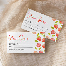 Strawberry rät wie viele Berry Sweet Baby Dusche Mitteilungskarte