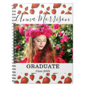 Strawberry Red Garden Graduate Notizblock (Vorderseite)