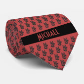 Strawberry Red German Shepherd Krawatte (Gerollt)