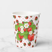 Strawberry Red Pappbecher (Rückseite)