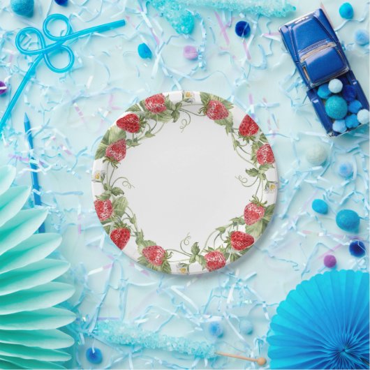 Strawberry Red Pappteller (Party)