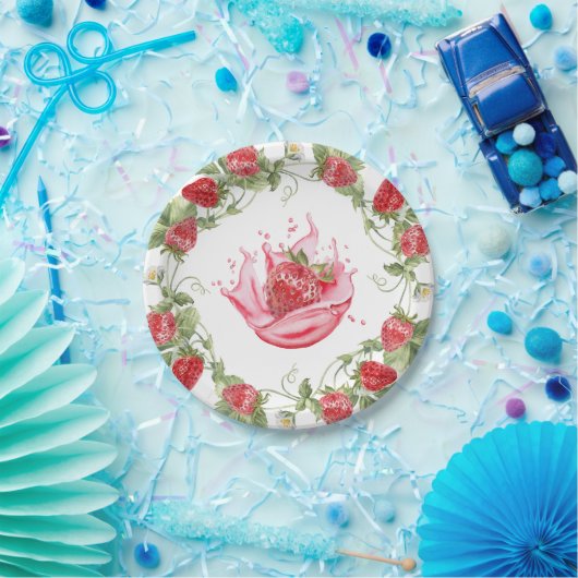 Strawberry Red Pappteller (Party)