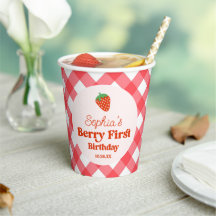 Strawberry Red Pink Berry Erster Geburtstag Party