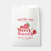 Strawberry Red Pink Berry Sweet Baby Dusche Geschenktütchen (Vorderseite)